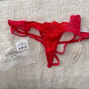 We are HAH strap up panty blood orange NWT